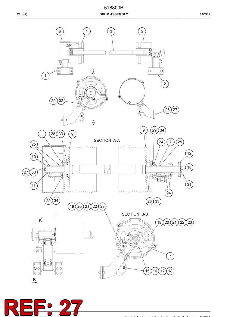 518794 518794 Nut - Sandvik Technical Drawing
