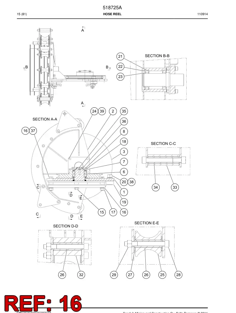 518824 518824 Nut - Sandvik Technical Drawing