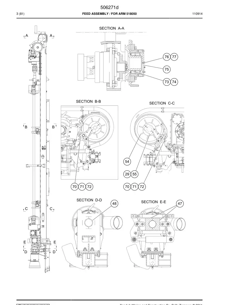 518847 518847 Jaw - Sandvik Technical Drawing