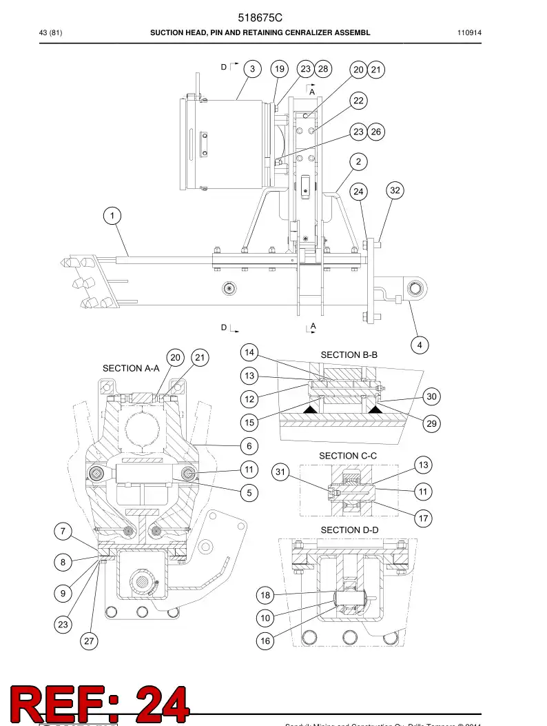 518914 518914 Nut - Sandvik Technical Drawing