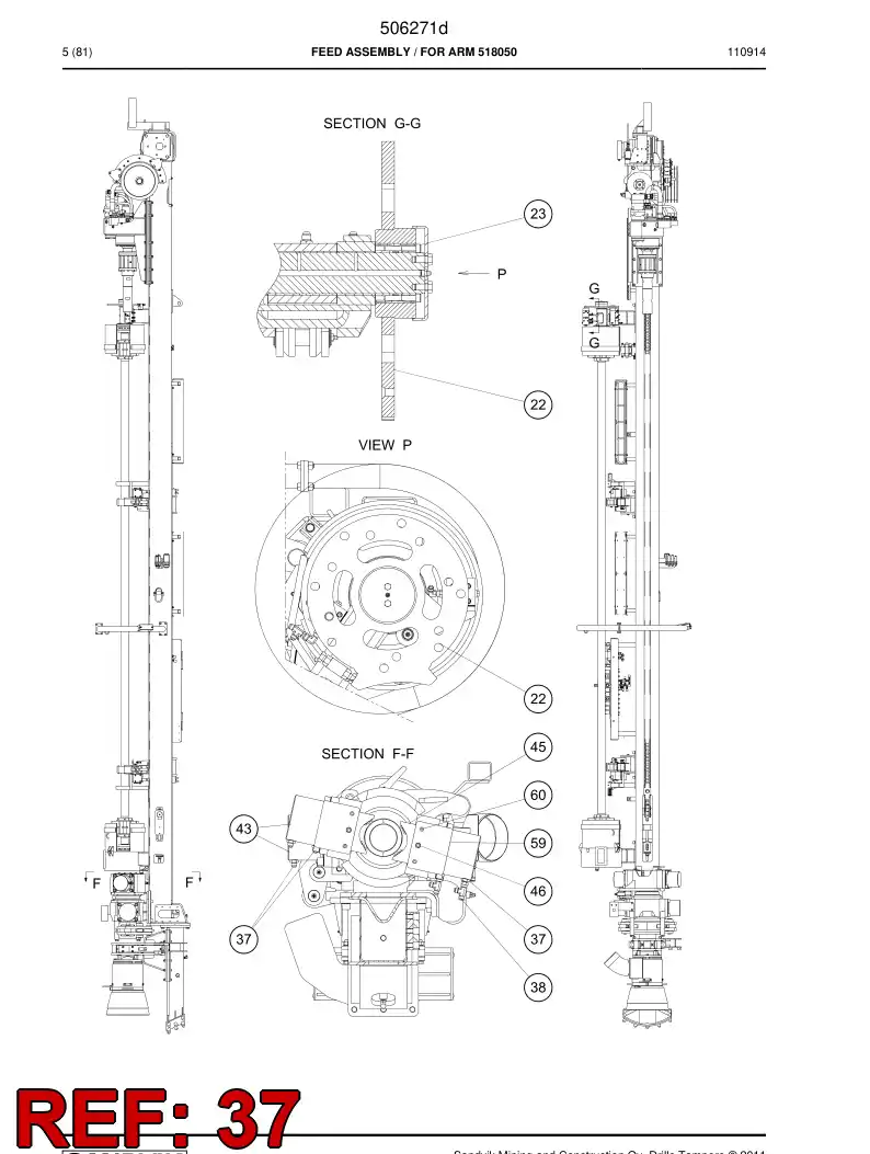 519445 519445 Male connector - Sandvik Technical Drawing