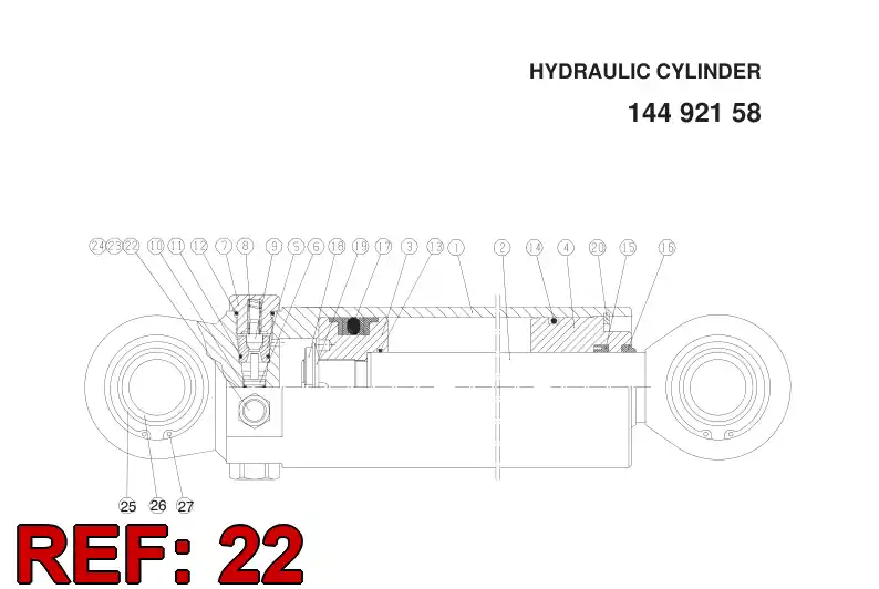 52205350 522 053 50 O-RING - Sandvik Technical Drawing