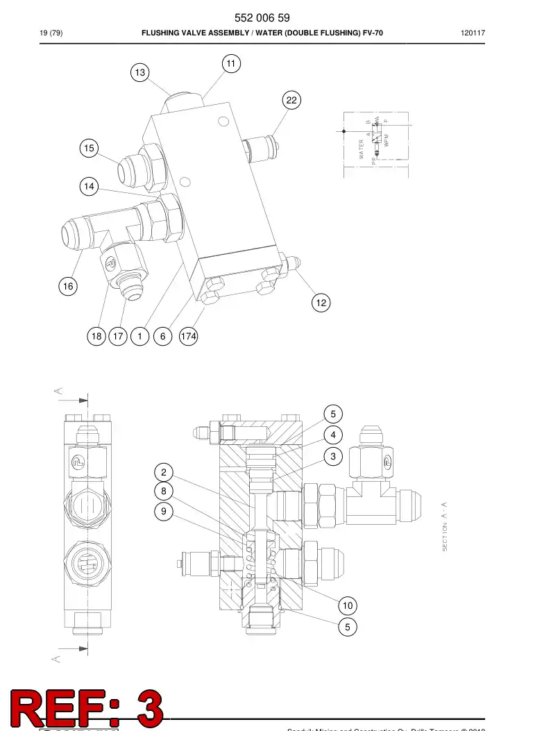 52205760a 522 057 60a O-Ring - Sandvik Technical Drawing