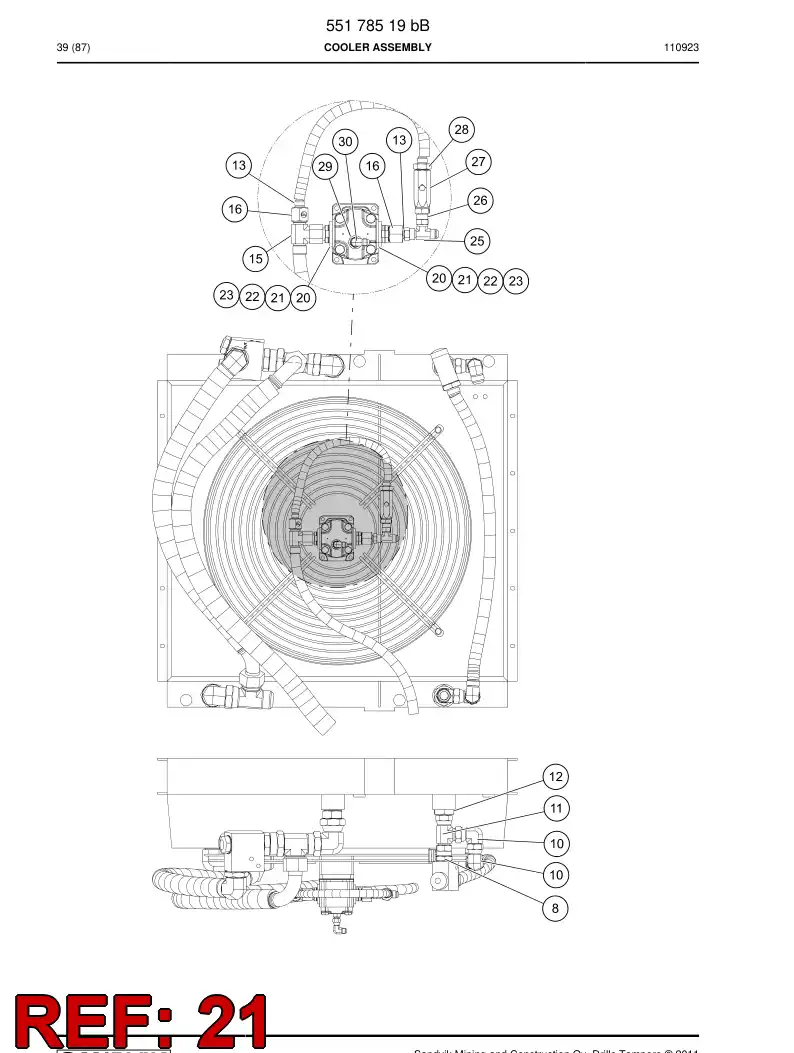 52207780a 522 077 80a O-Ring - Sandvik Technical Drawing