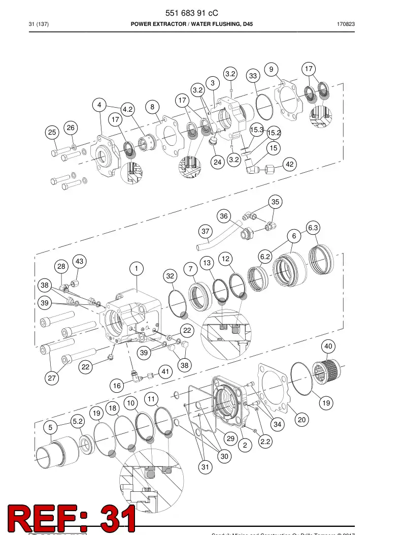 52208660a 522 086 60a O-Ring - Sandvik Technical Drawing