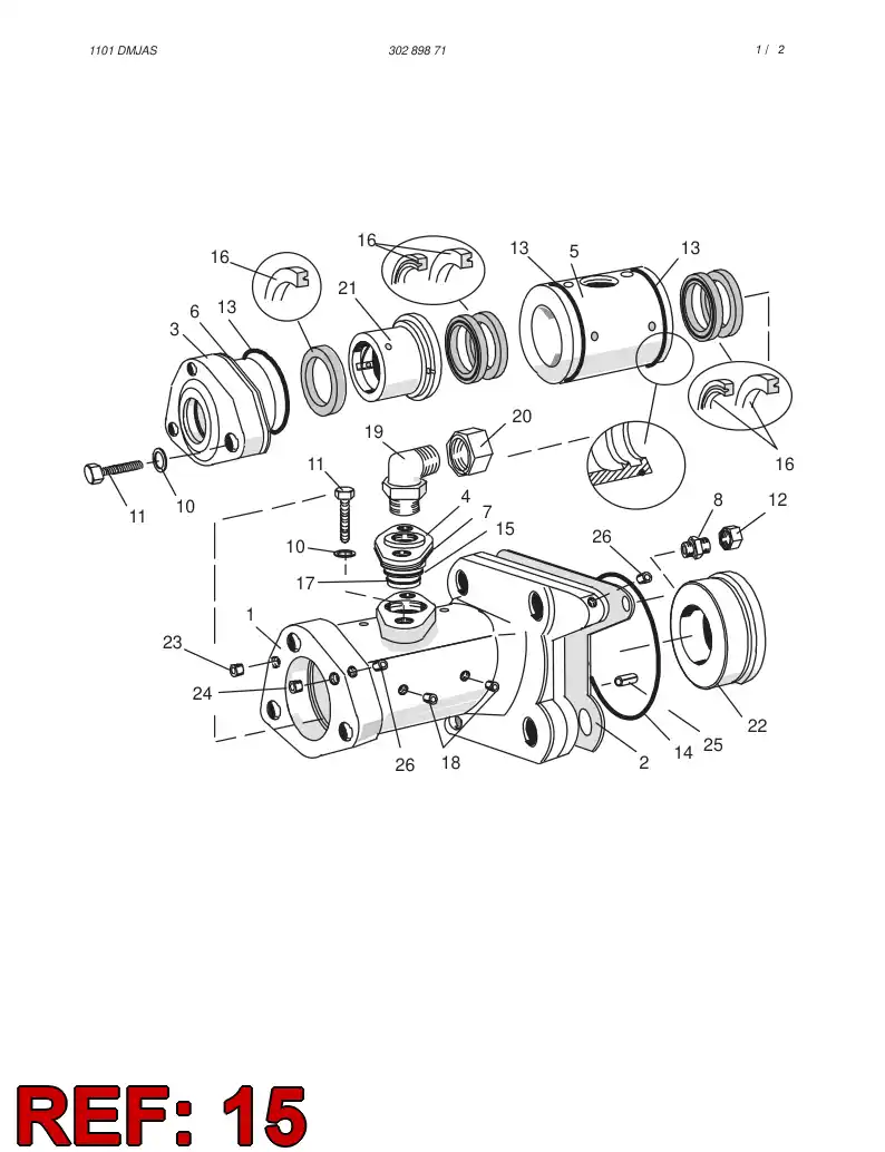 52214370 522 143 70 O-RING - Sandvik Technical Drawing