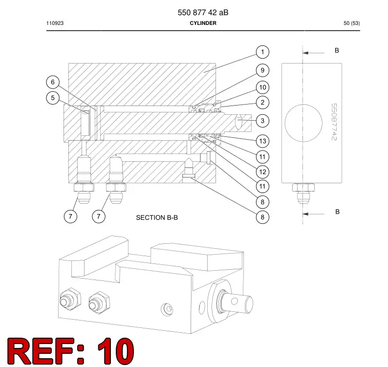 52214370a 522 143 70a O-Ring - Sandvik Technical Drawing