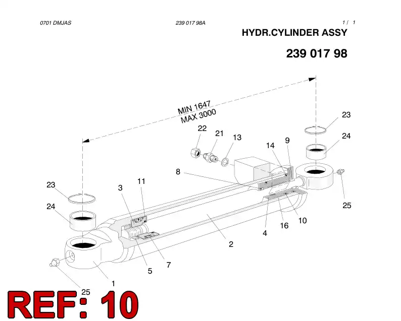 52227170 522 271 70 O-RING - Sandvik Technical Drawing