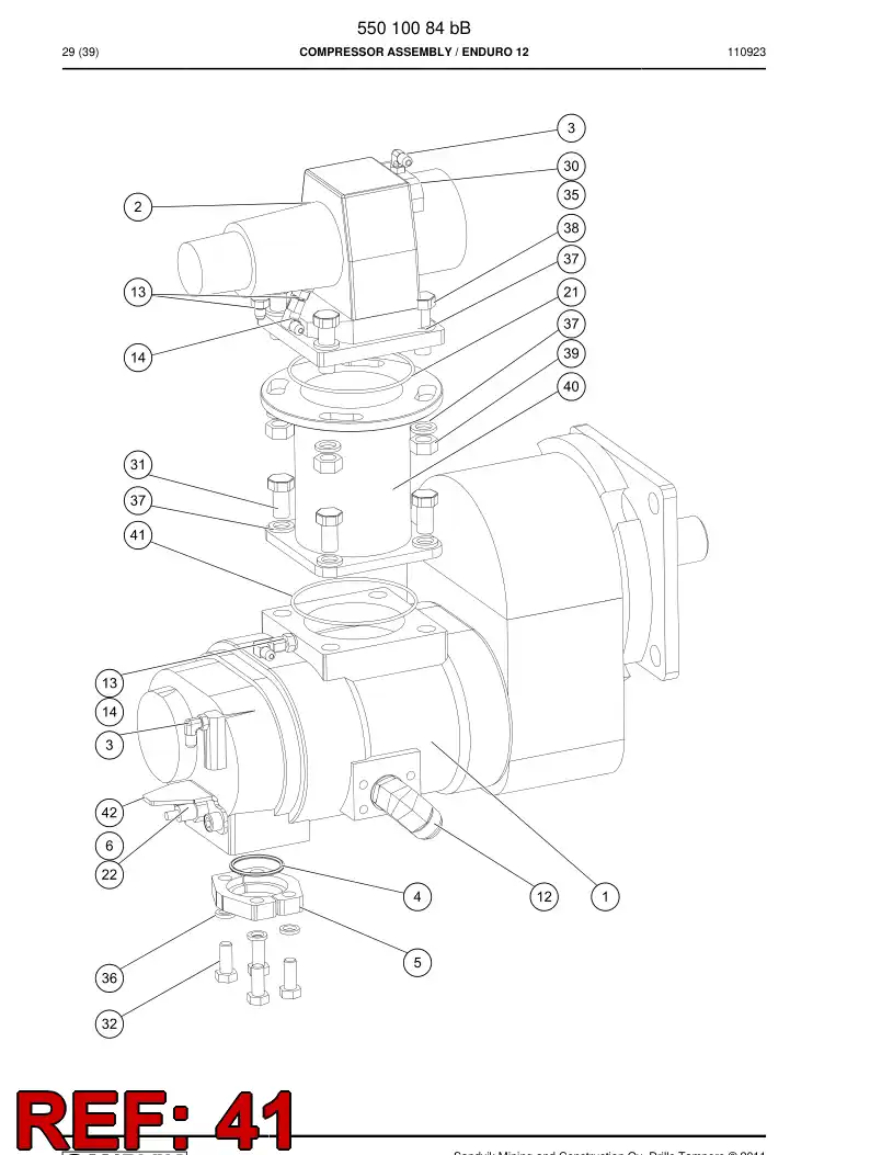 52245080b 522 450 80b O-Ring - Sandvik Technical Drawing