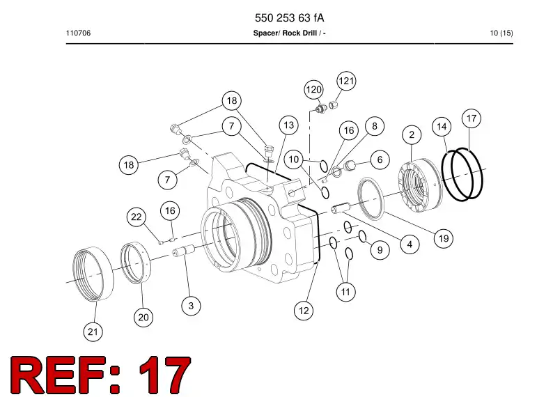 52274590a 522 745 90a O-Ring - Sandvik Technical Drawing