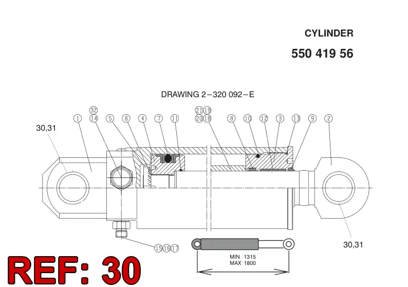 52710240 527 102 40 GREASE NIPPLE - Sandvik Technical Drawing