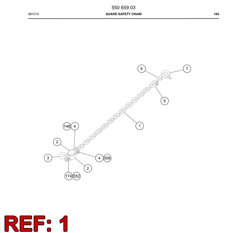 53110500a 531 105 00a Chain, Short Link - Sandvik Technical Drawing