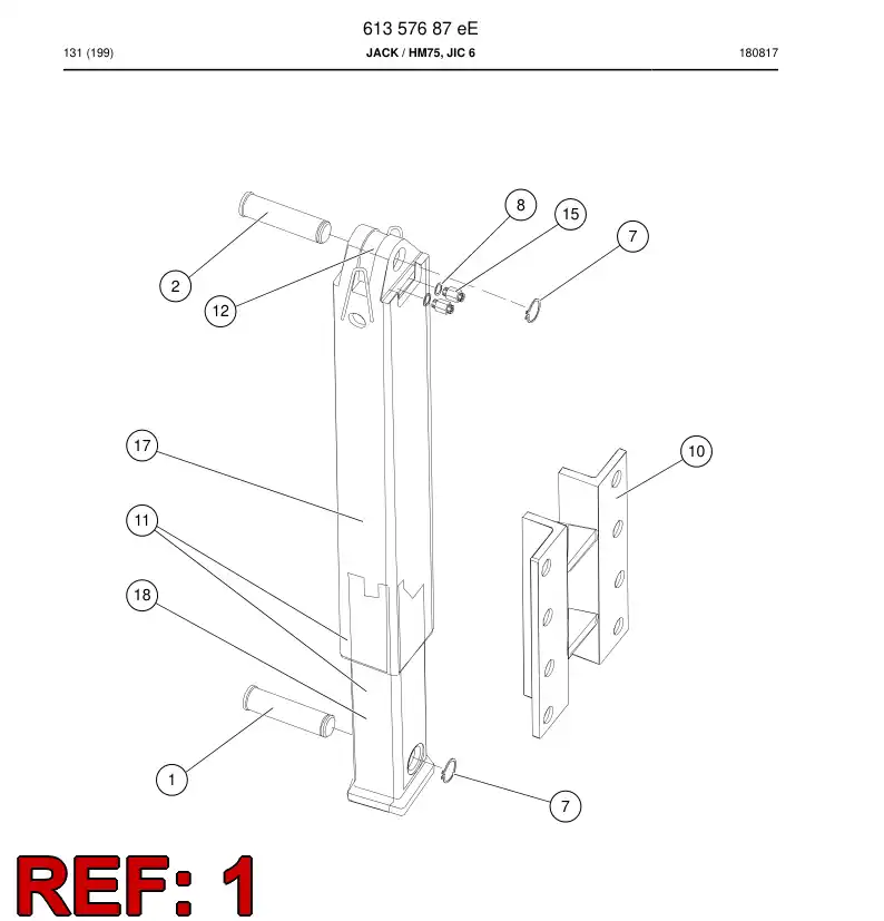 53371198a 533 711 98a Pin - Sandvik Technical Drawing