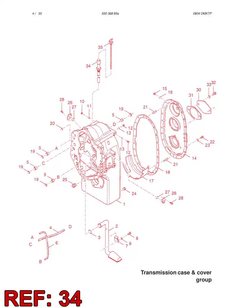 54892419 548 924 19 DIPSTICK ASSEMBLY - Sandvik Technical Drawing