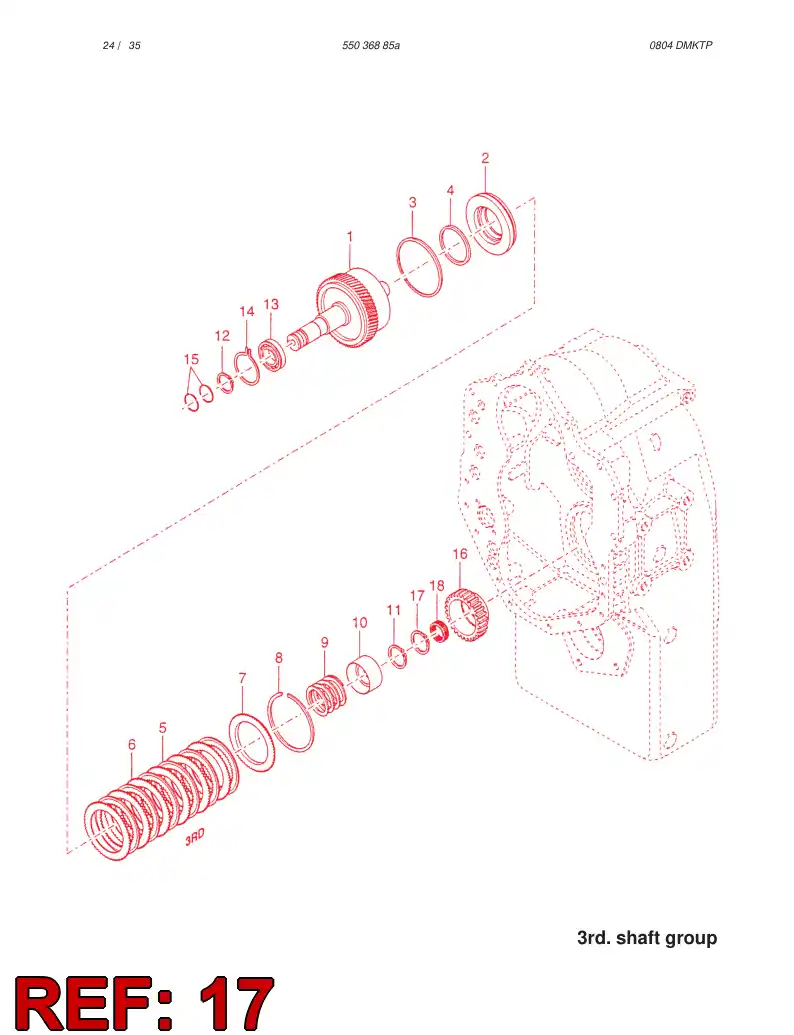54893458 548 934 58 RETAINING RING - Sandvik Technical Drawing