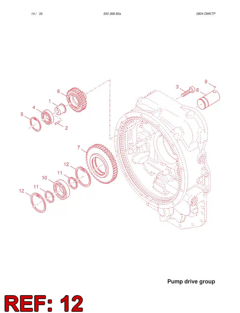 54893508 548 935 08 RING - Sandvik Technical Drawing