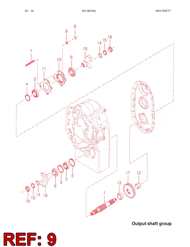 54893862 548 938 62 NUT - Sandvik Technical Drawing