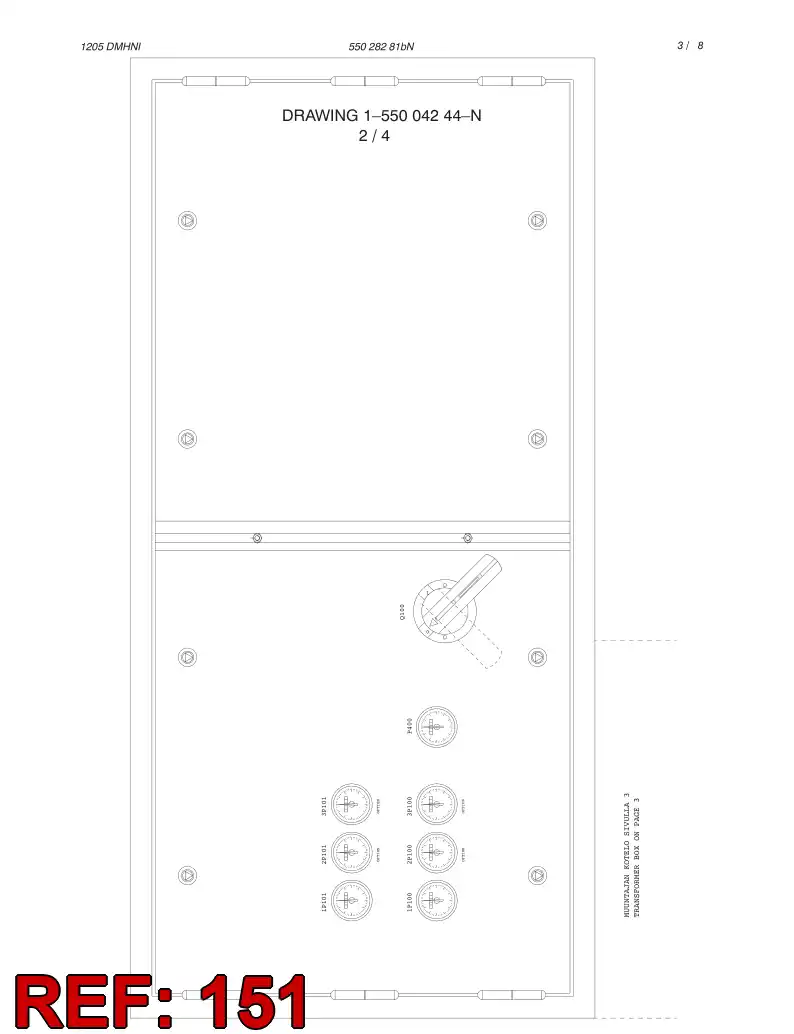 55000127 550 001 27 TERMINAL MARKING STRIP - Sandvik Technical Drawing