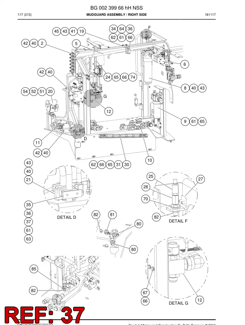 55000212 550 002 12 Clamp, Pipe - Sandvik Technical Drawing
