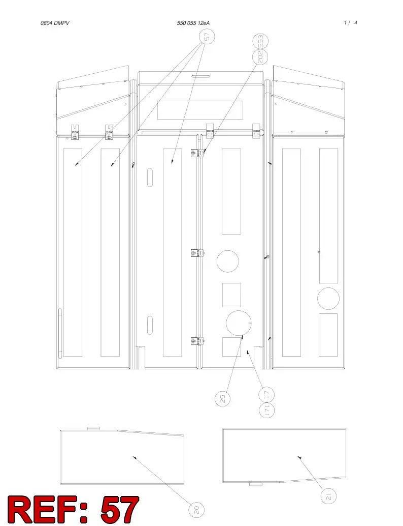 55000218 550 002 18 DECAL - Sandvik Technical Drawing