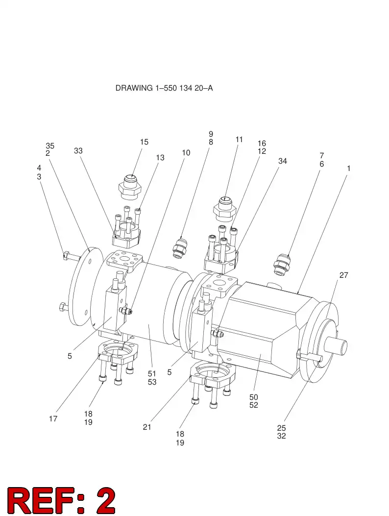 55000280 550 002 80 END PLATE - Sandvik Technical Drawing