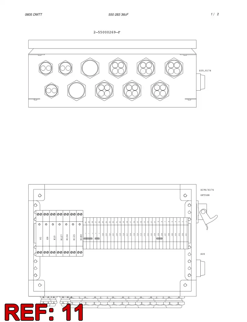 55000287 550 002 87 DIMENSIONING DRAWING - Sandvik Technical Drawing