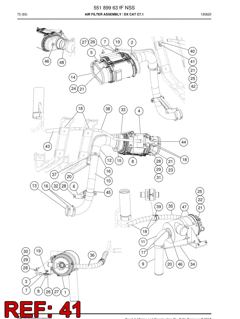 55000307a 550 003 07a Bushing - Sandvik Technical Drawing