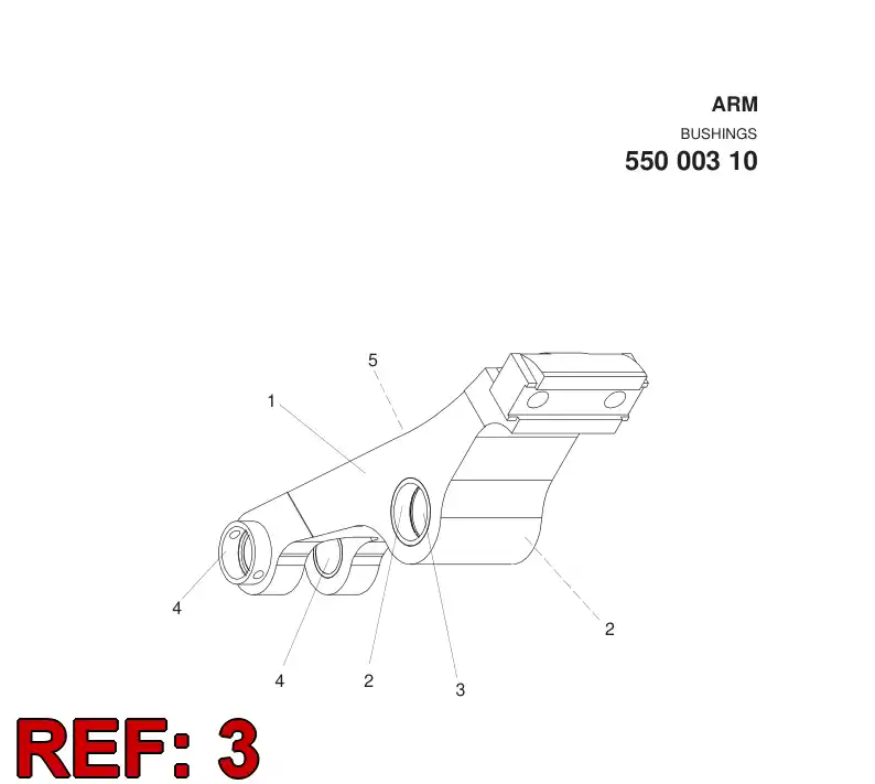 55000321 550 003 21 BUSHING - Sandvik Technical Drawing