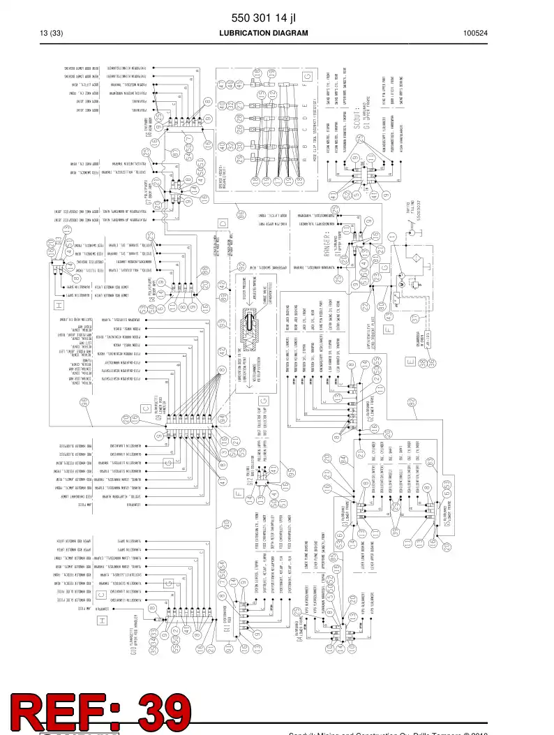 55000322a 550 003 22a Hose guide - Sandvik Technical Drawing