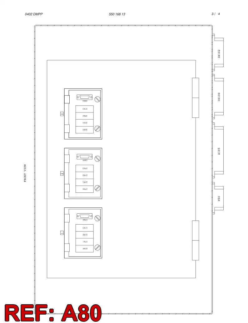 55000335 550 003 35 BRACKET - Sandvik Technical Drawing