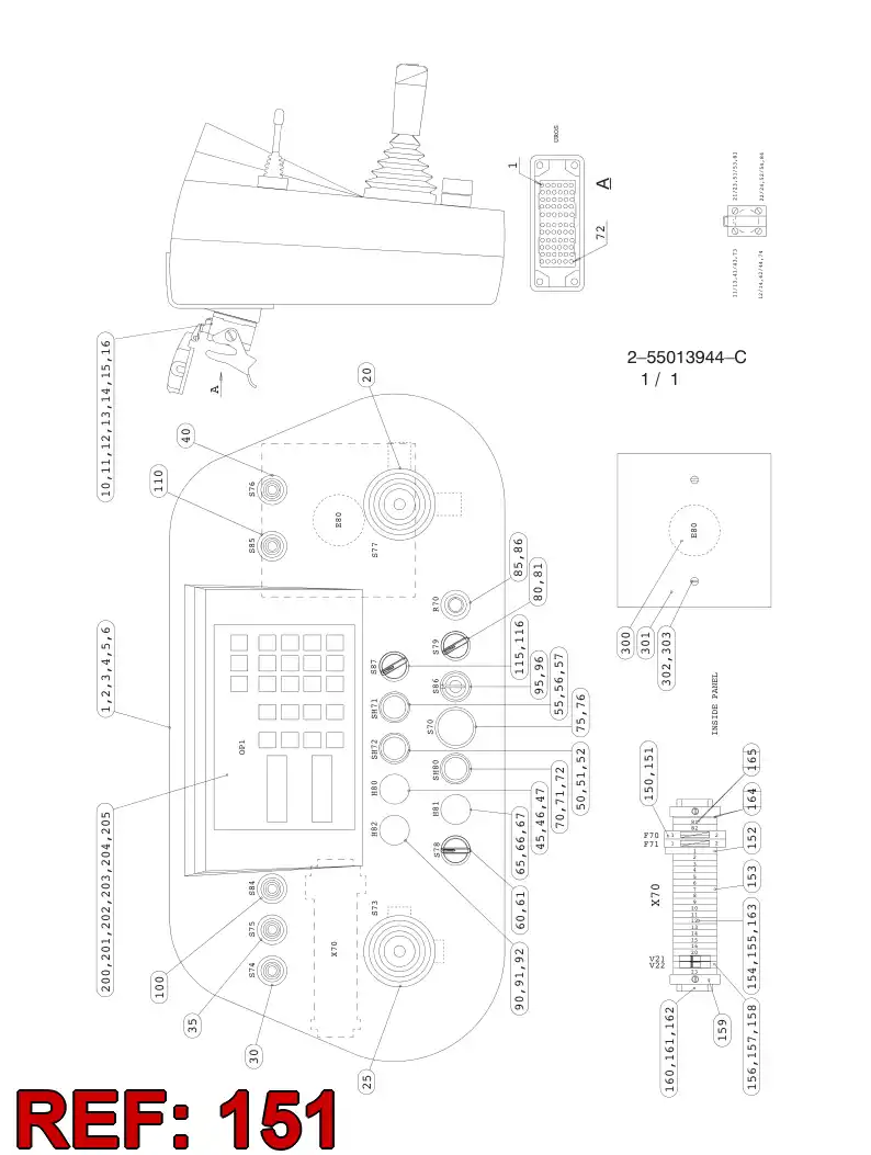 55000357 550 003 57 FUSVEL - Sandvik Technical Drawing