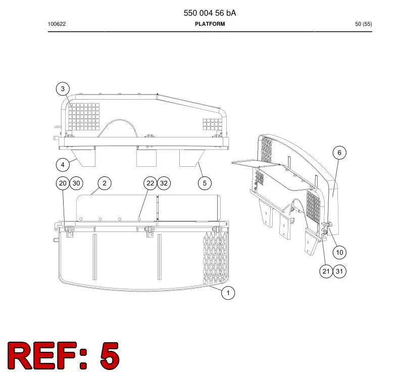 55000413 550 004 13 Bracket - Sandvik Technical Drawing