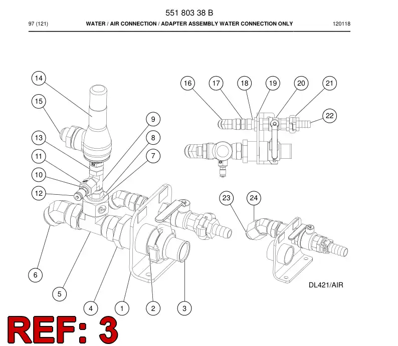 55000423 550 004 23 Coupling, Claw - Sandvik Technical Drawing