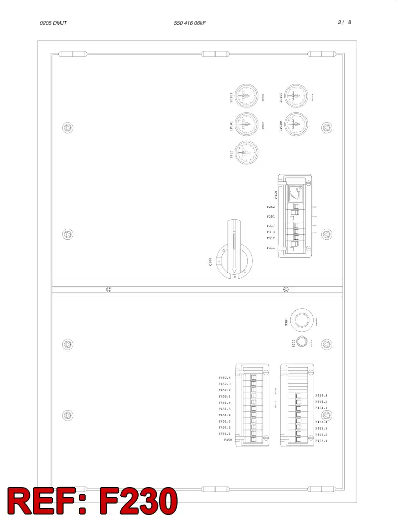 55000472 550 004 72 MOTOR PROTECTIVE CIRCUIT BREAKER - Sandvik Technical Drawing