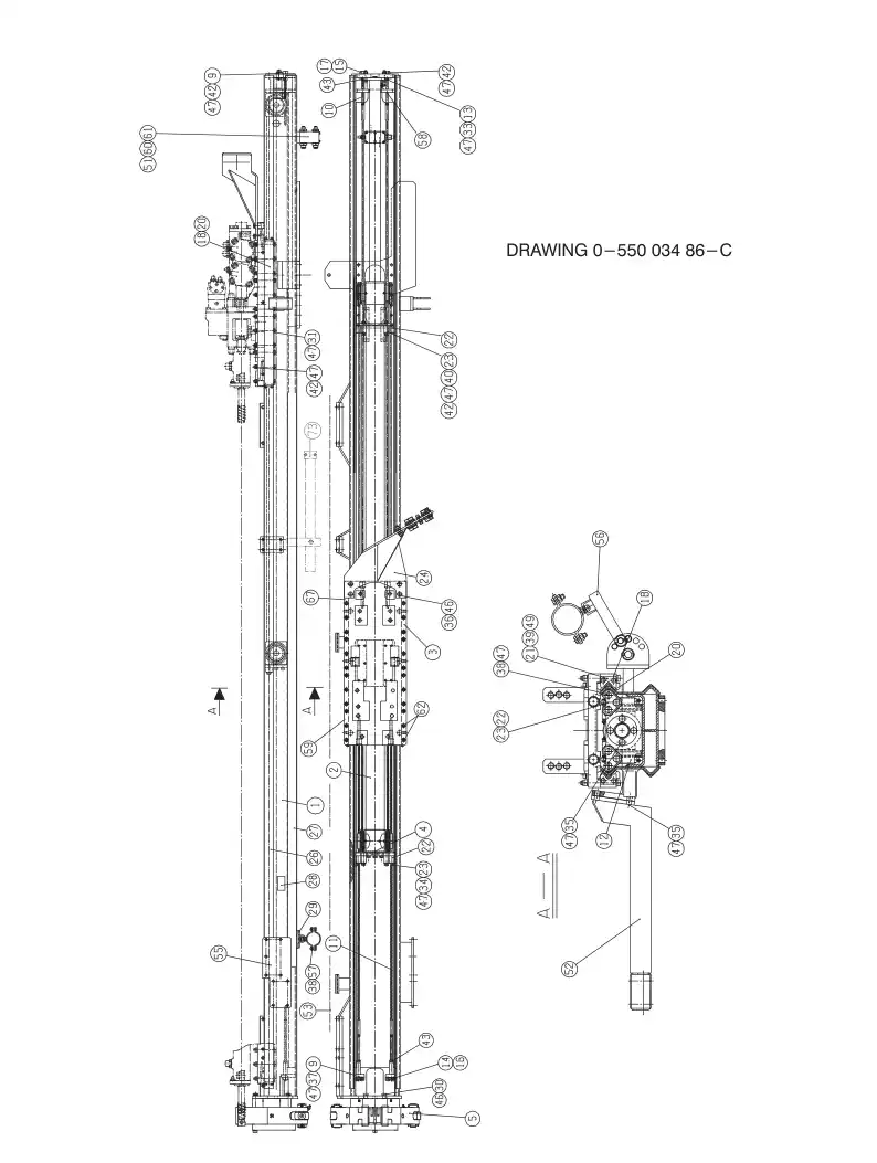 55000530 550 005 30 STEEL WIRE ROPE - Sandvik Technical Drawing