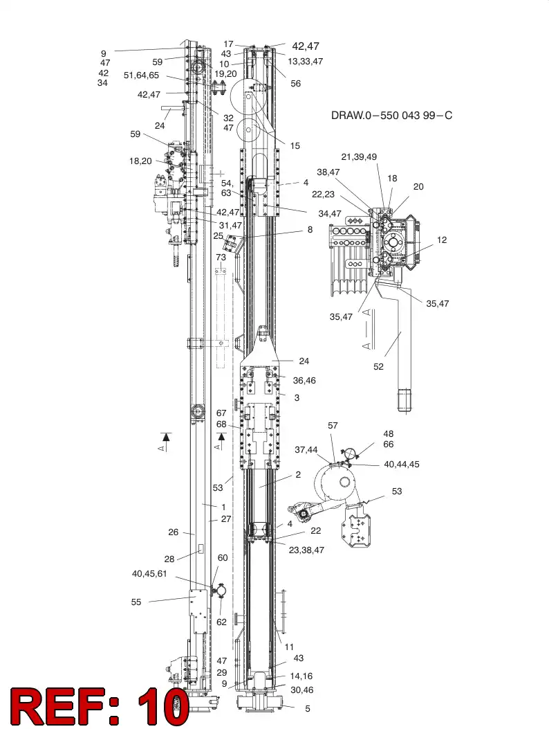 55000531 550 005 31 WIRE ROPE - Sandvik Technical Drawing