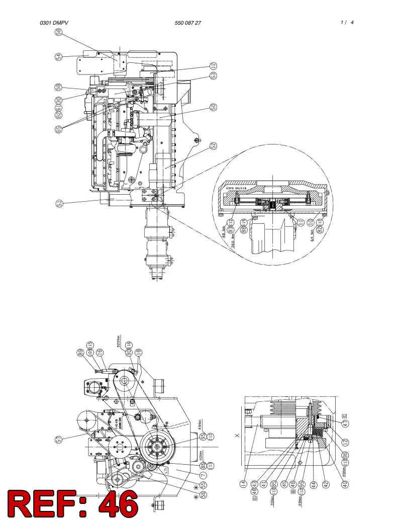 55000532 550 005 32 ADJUSTING PLATE - Sandvik Technical Drawing