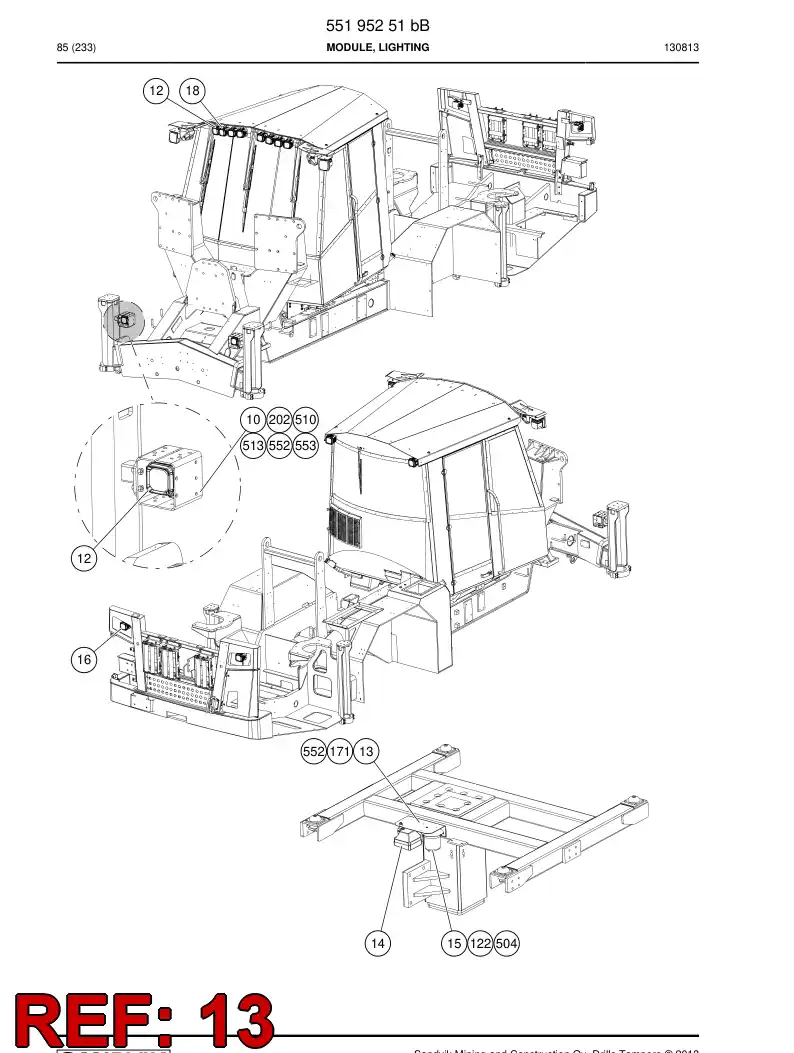 55000655b 550 006 55b Bracket - Sandvik Technical Drawing