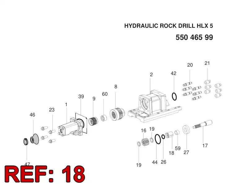 55000762 550 007 62 BEARING BUSHING - Sandvik Technical Drawing