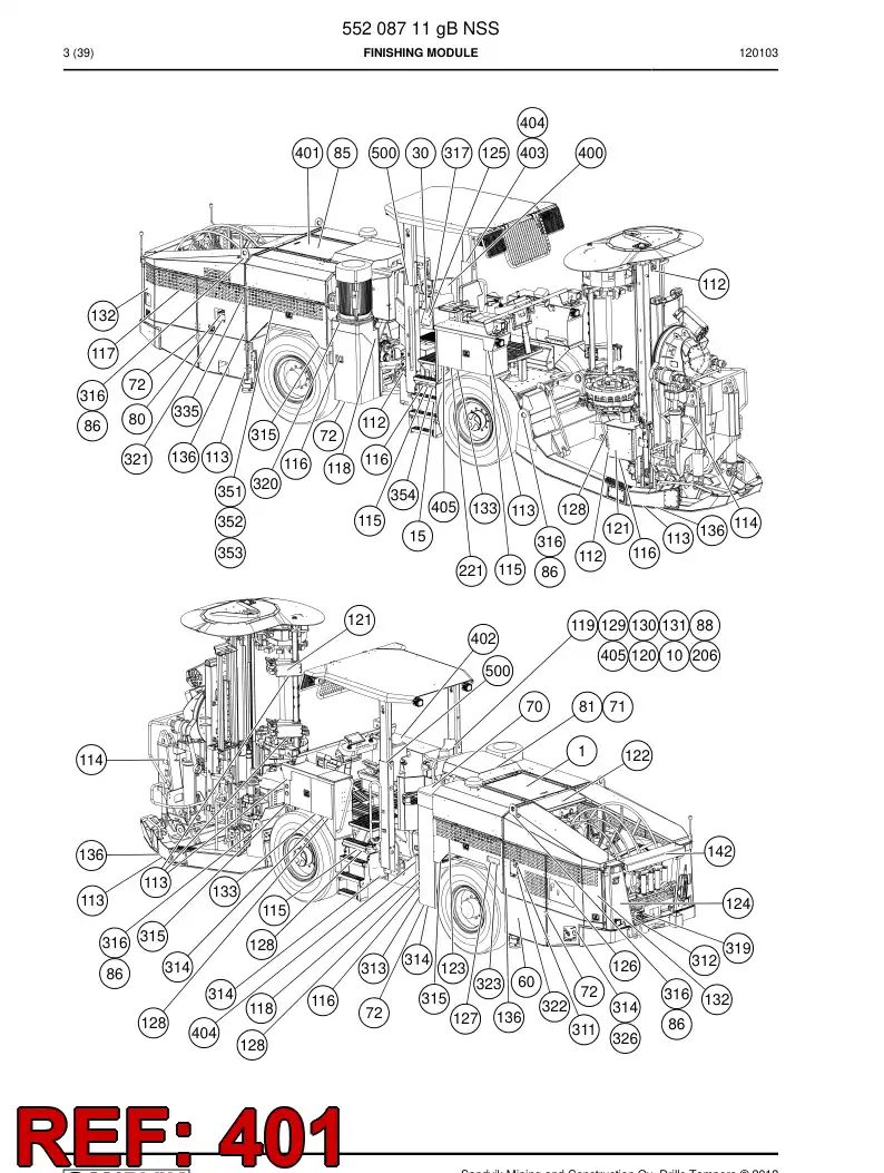 55000765a 550 007 65a Sign - Sandvik Technical Drawing