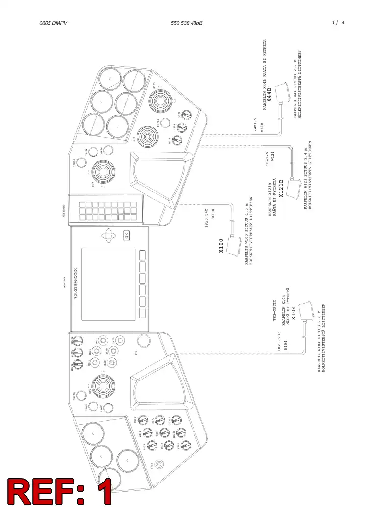 55000808 550 008 08 OPERATOR'S CONSOLE ASSEMBLY - Sandvik Technical Drawing