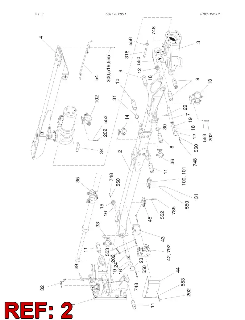 55001031 550 010 31 ASSEMBLY - Sandvik Technical Drawing