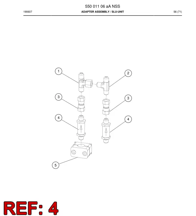 55001087a 550 010 87a Valve, Check - Sandvik Technical Drawing