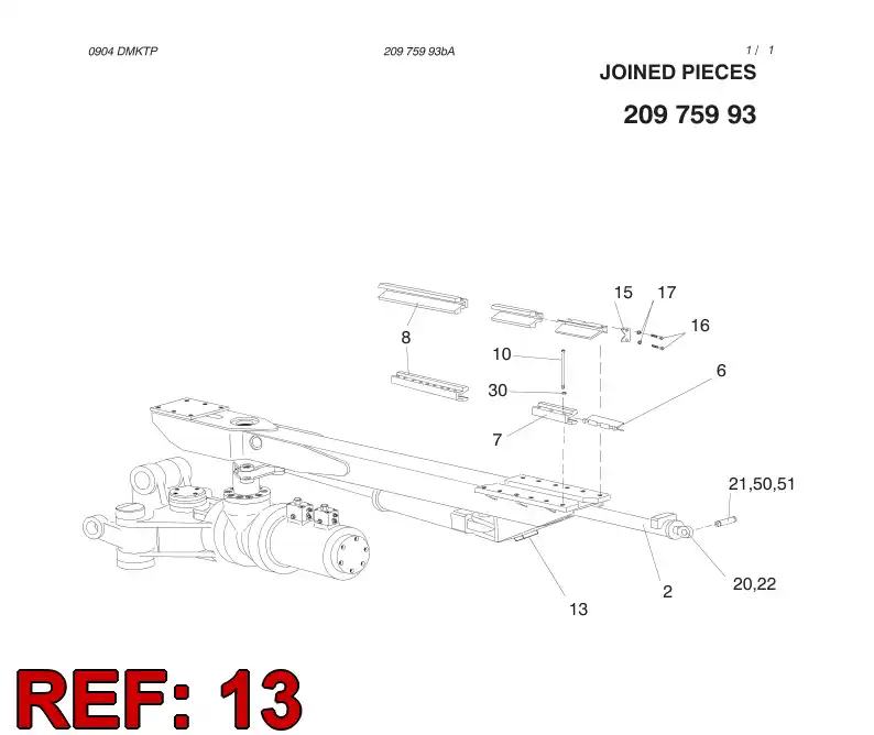 55001115 550 011 15 VALVE ASSEMBLY - Sandvik Technical Drawing
