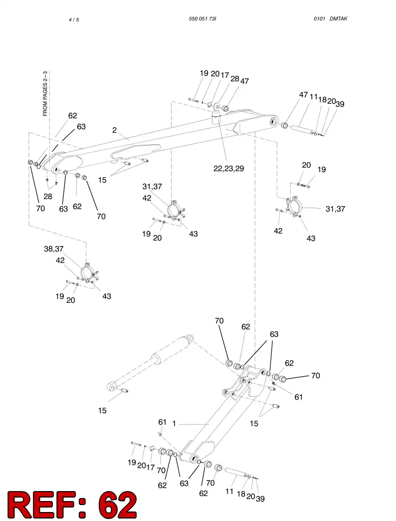 55001148 550 011 48 BUSHING - Sandvik Technical Drawing