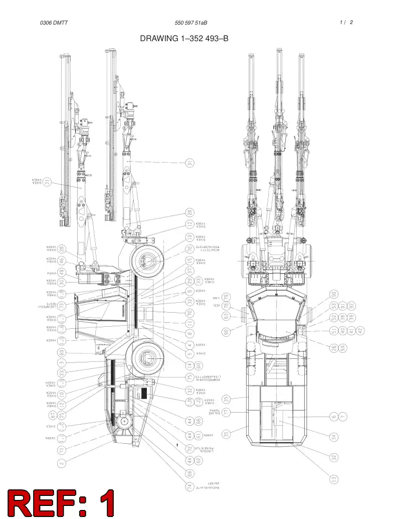 55001152 550 011 52 STICKER/SYMBOL ASSEMBLY - Sandvik Technical Drawing
