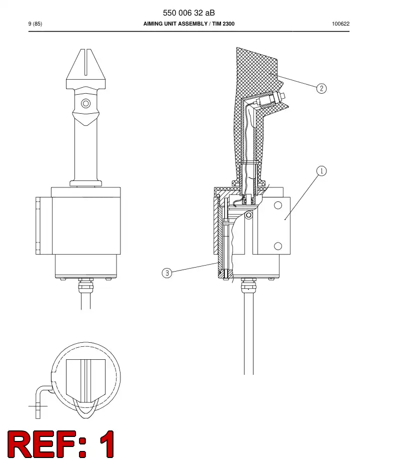 55001202 550 012 02 Mounting plate - Sandvik Technical Drawing
