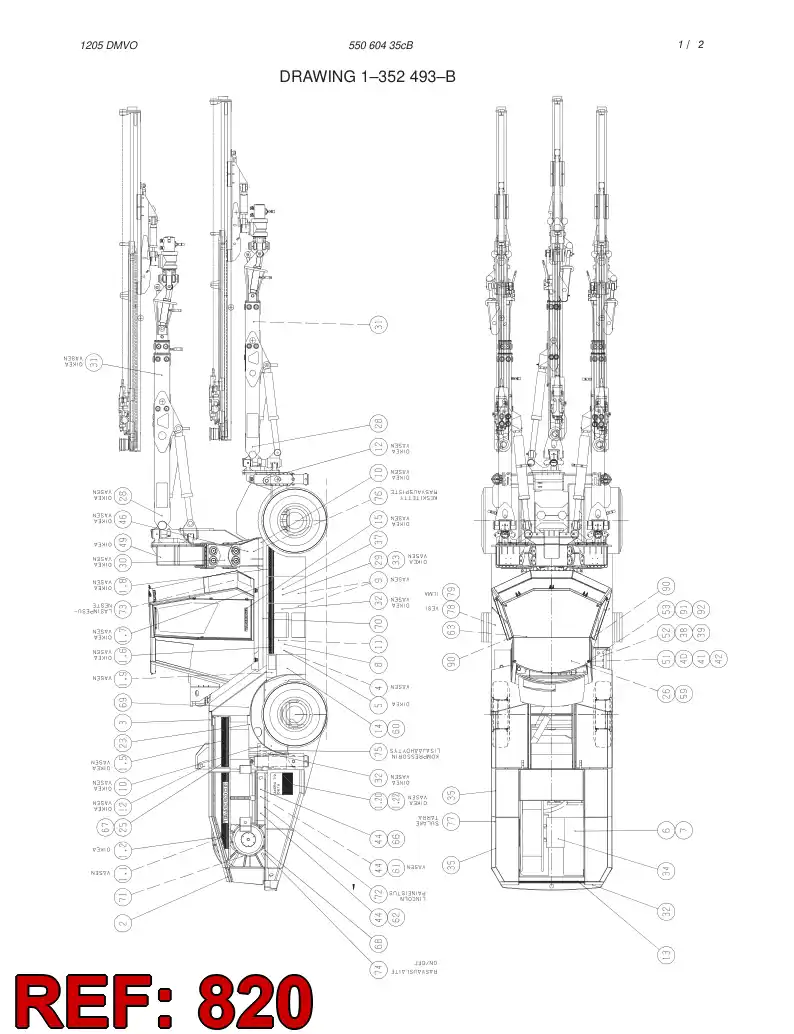 55001384 550 013 84 STICKER/SYMBOL ASSEMBLY - Sandvik Technical Drawing