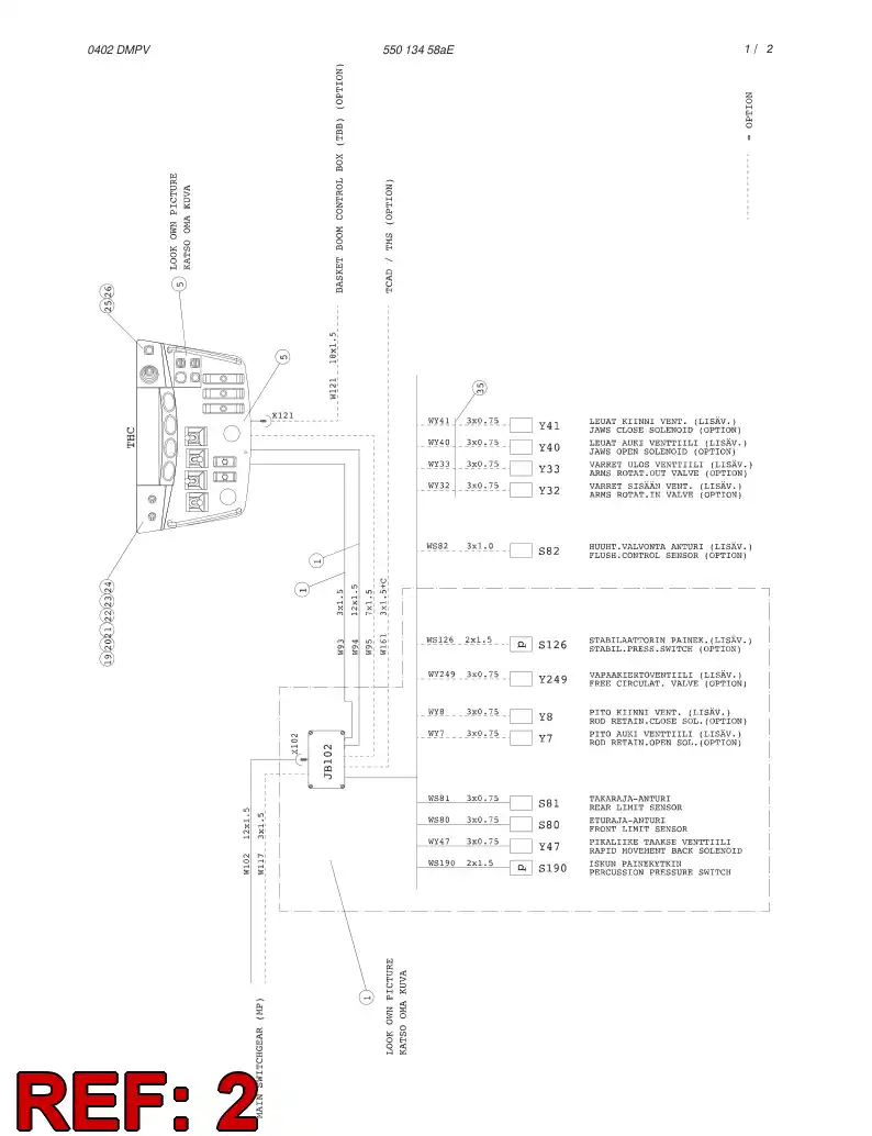 55001410 550 014 10 VALVE ASSEMBLY - Sandvik Technical Drawing