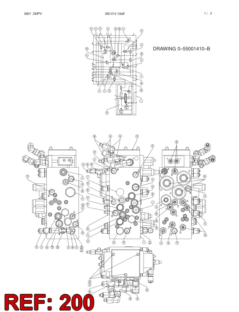 55001420 550 014 20 BODY - Sandvik Technical Drawing